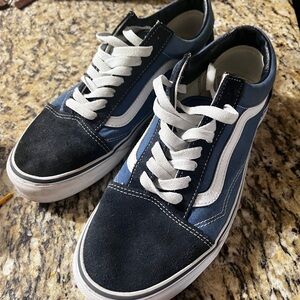 Men's Blue and Black vans